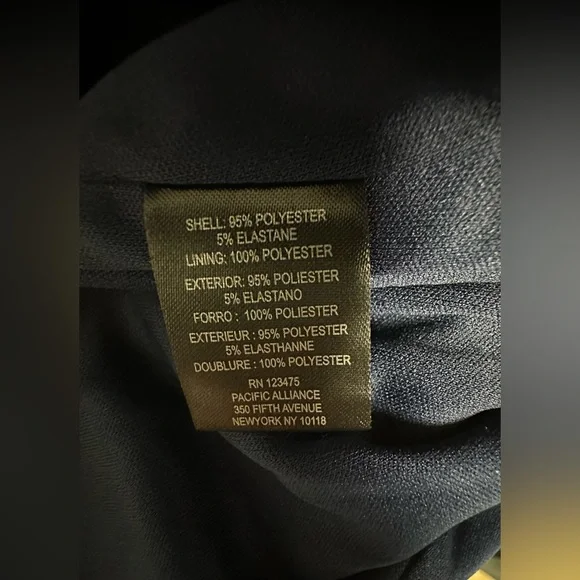 Tahari ASL Women’s Side Tie Jumpsuit  
Size: 8 
Color: Navy - Picture 8 of 9